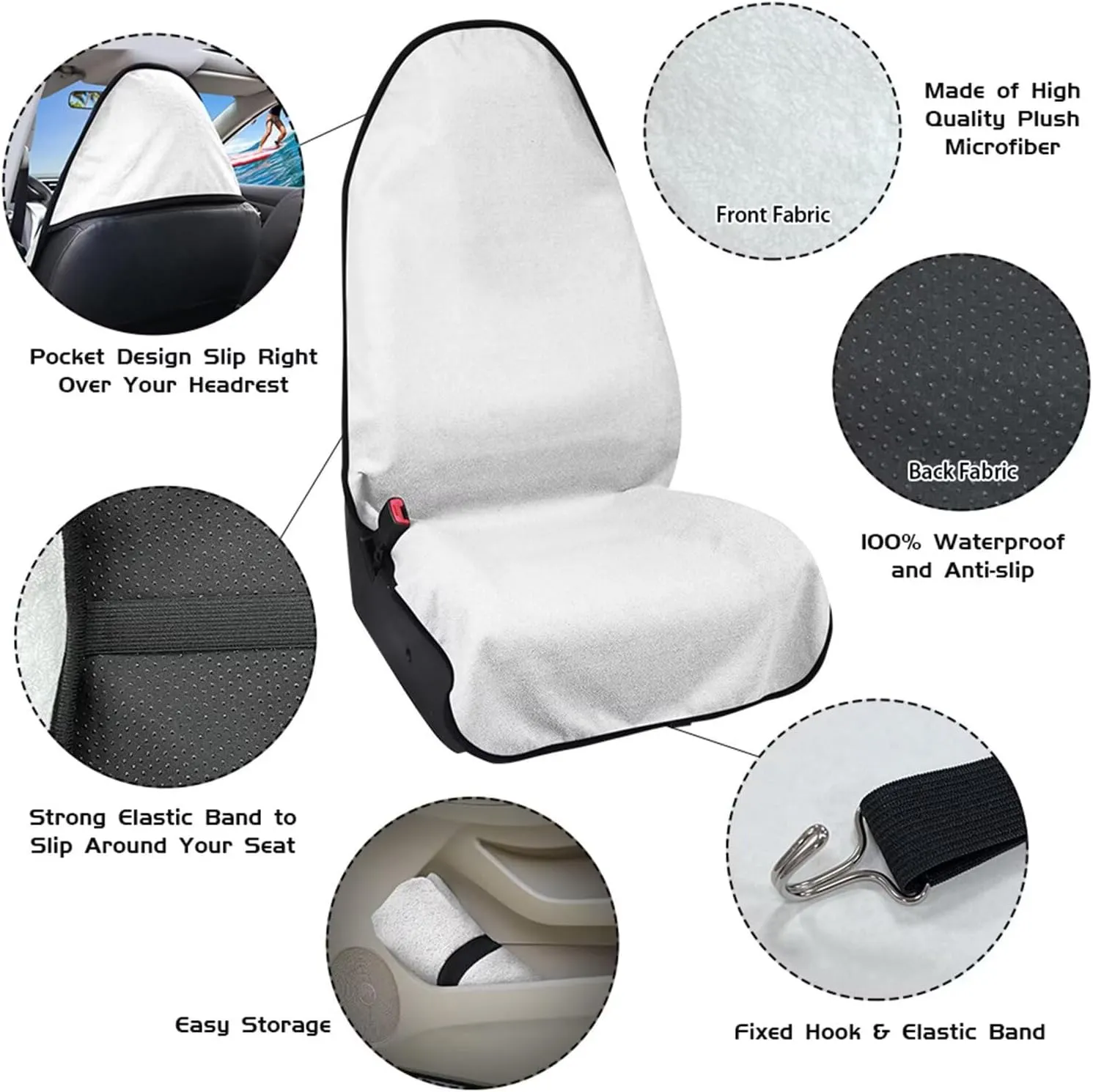 Leopard Print Car Seat Covers After Gym Beach Yoga Workout Athletic Running Towel Outdoor Surfing Activities Breathable Bucket Car Towel Seat Cover Fits for Car,SUV Sedan,Truck
