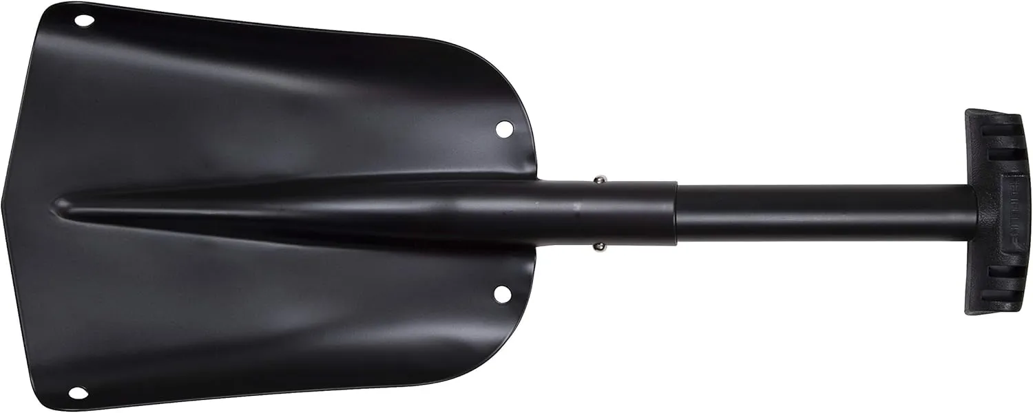 Lifeline-4016 Aluminum Sport Utility Shovel, 3 Piece Collapsible Design, Perfect Snow Shovel for Car, Camping and Other Outdoor Activities, Matte Black