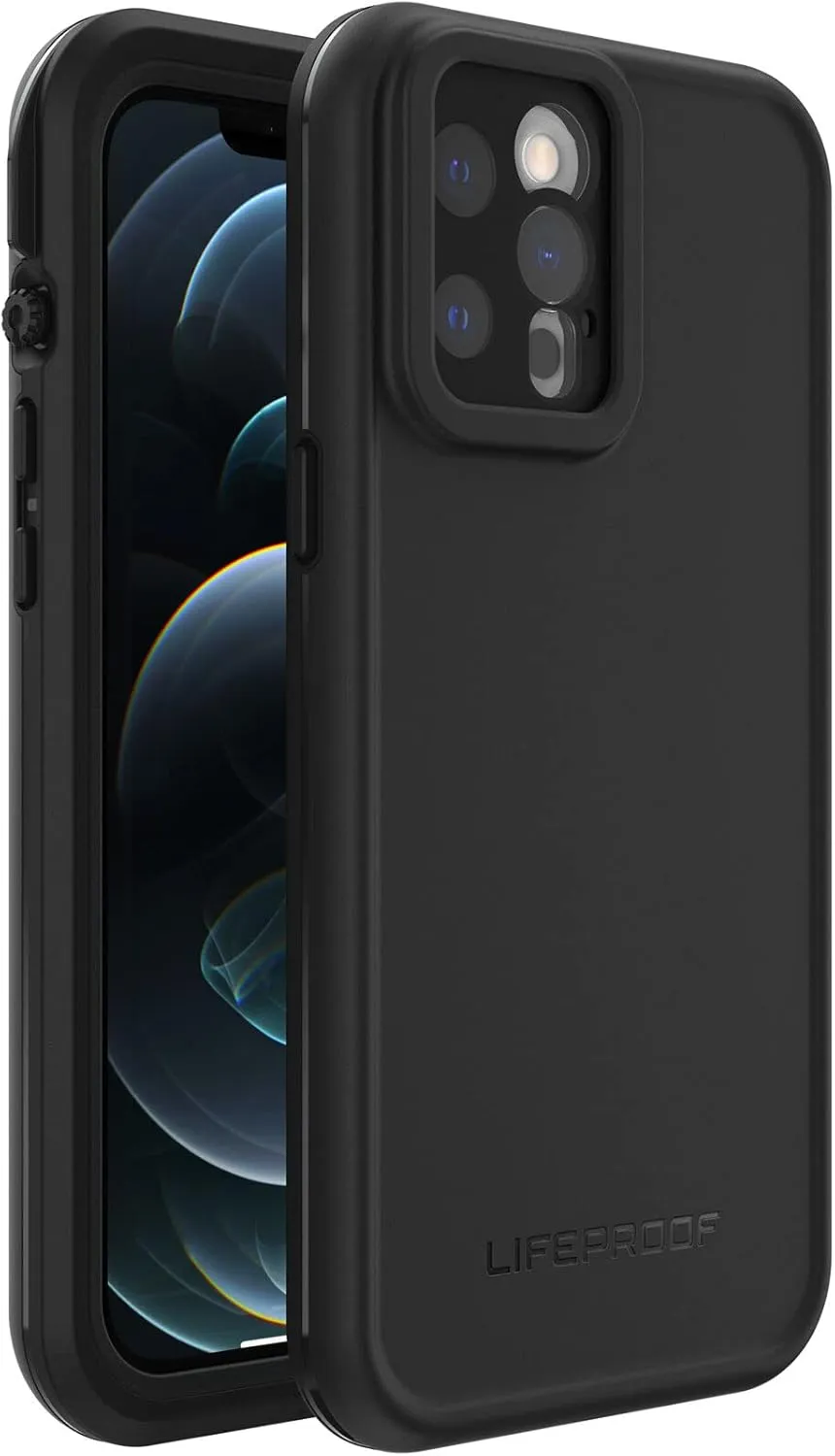 LifeProof FRĒ Series Waterproof Case for iPhone 12 Pro Max (Only) - Non-Retail Packaging - Black