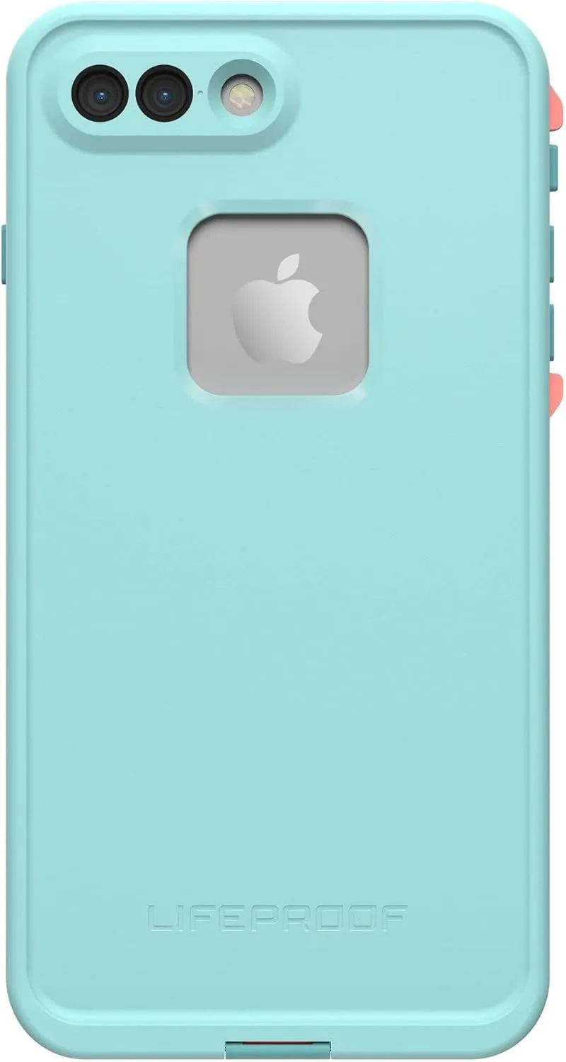 LifeProof FRĒ Series Waterproof Case for iPhone 8 Plus & iPhone 7 Plus (Only) - Non-Retail Packaging - Wipeout (Blue Tint/Fusion Coral/Mandalay Bay)