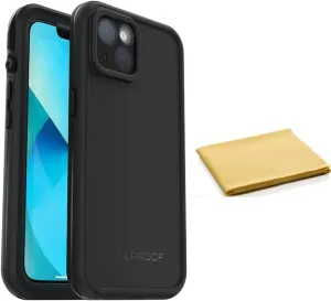 LifeProof FRĒ Series Waterproof Case with Magsafe for iPhone 13 (Only) - with Cleaning Cloth - Non-Retail Packaging - Black 27-55077-20-WC