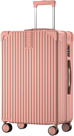 Lightweight Luggage, Trolley Case, Ergonomic Design Anti-friction And Anti-slip, Large Suitcase, Dustproof And Waterproof (Color : 22, Size : Rose)