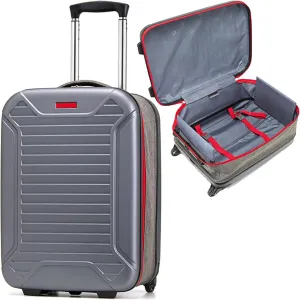 Lightweight Luggage, Trolley Case, Space Separation Design, Riot Proof Zipper, Dustproof And Waterproof, For Travel And School (Color : Red, Size : 24inch)