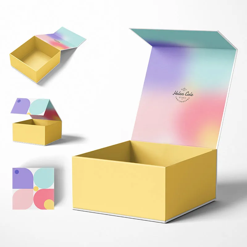 Lionwrapack Matte Rigid Black Gift Box Magnetic Closure Cardboard Paper Box Folding box