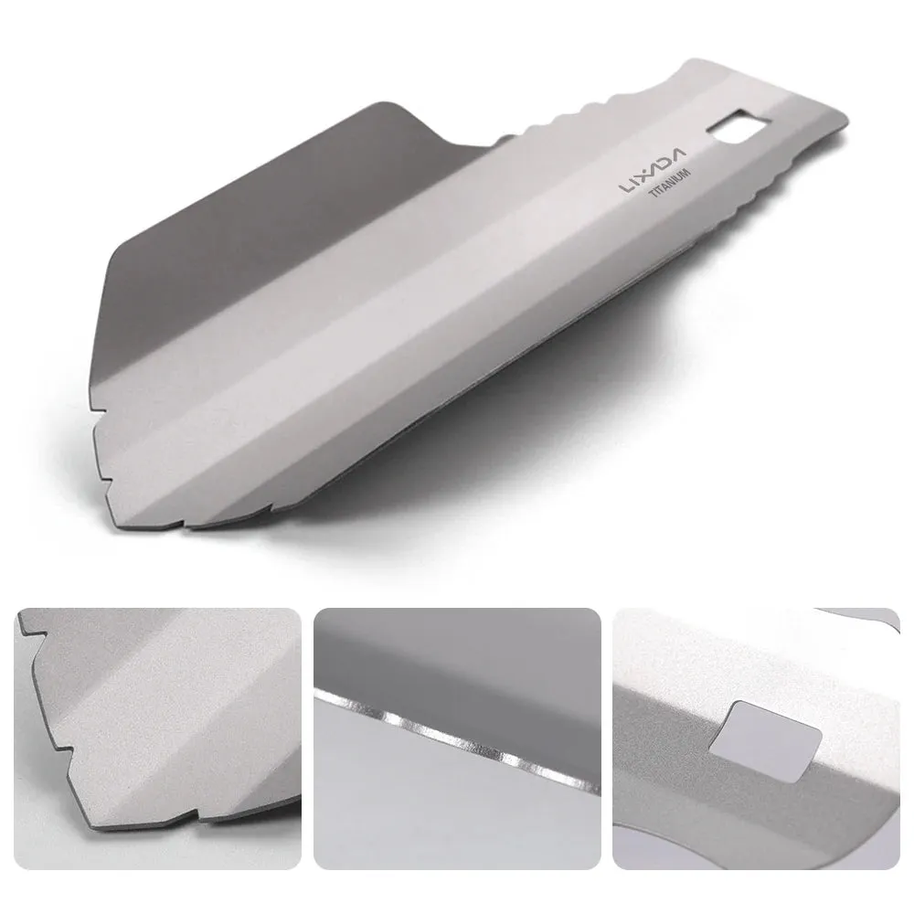 LIXADA Titanium Camping Shovel – Ultralight Trowel for Hiking, Backpacking & Survival