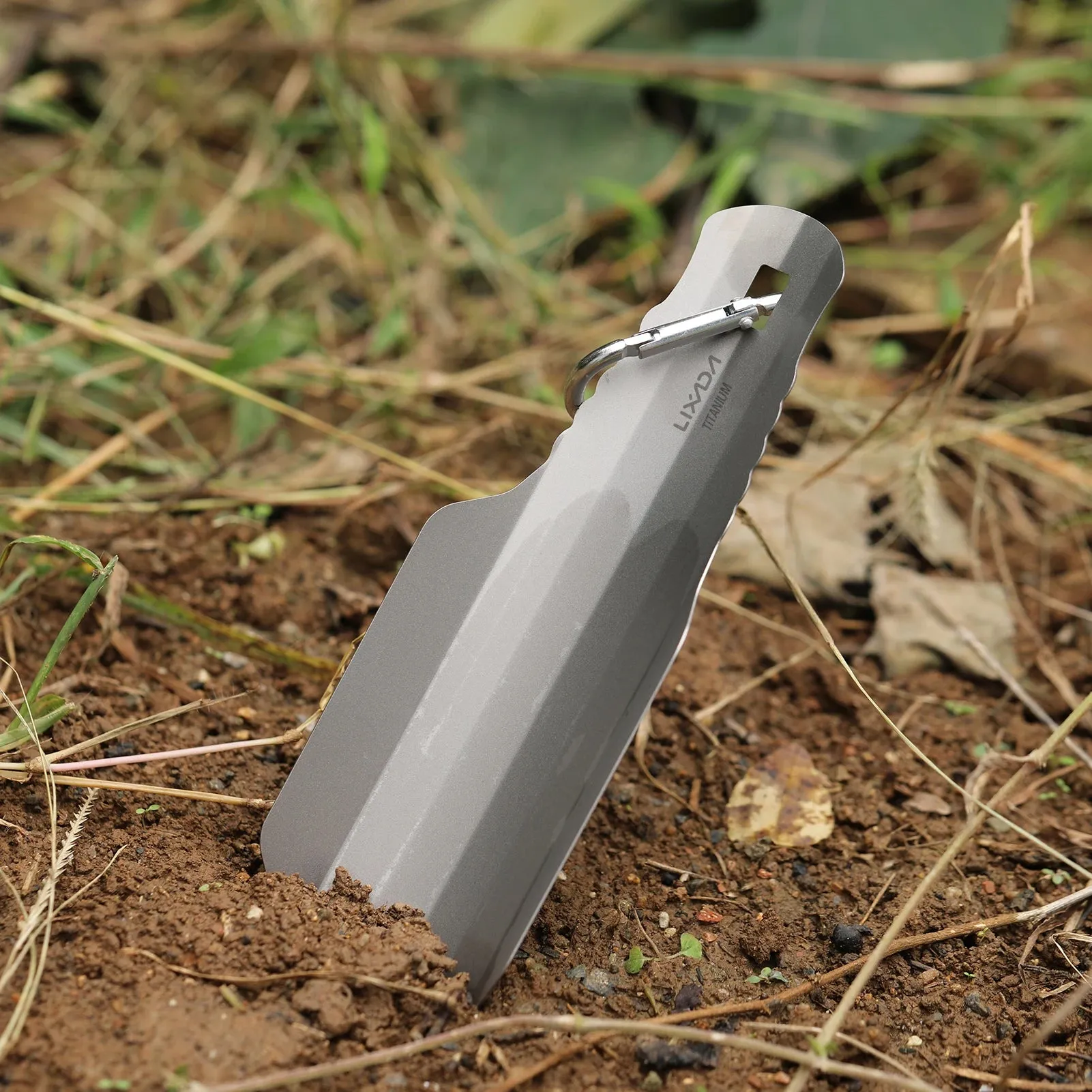 LIXADA Titanium Camping Shovel – Ultralight Trowel for Hiking, Backpacking & Survival