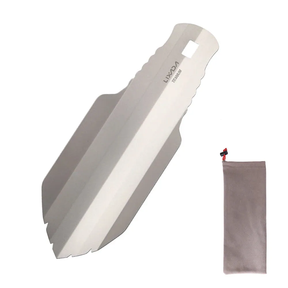 LIXADA Titanium Camping Shovel – Ultralight Trowel for Hiking, Backpacking & Survival