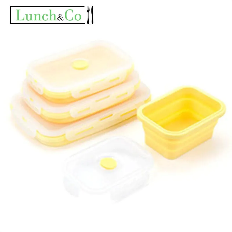 Lunch Box Jaune 4 Pièces