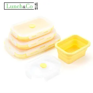 Lunch Box Jaune 4 Pièces
