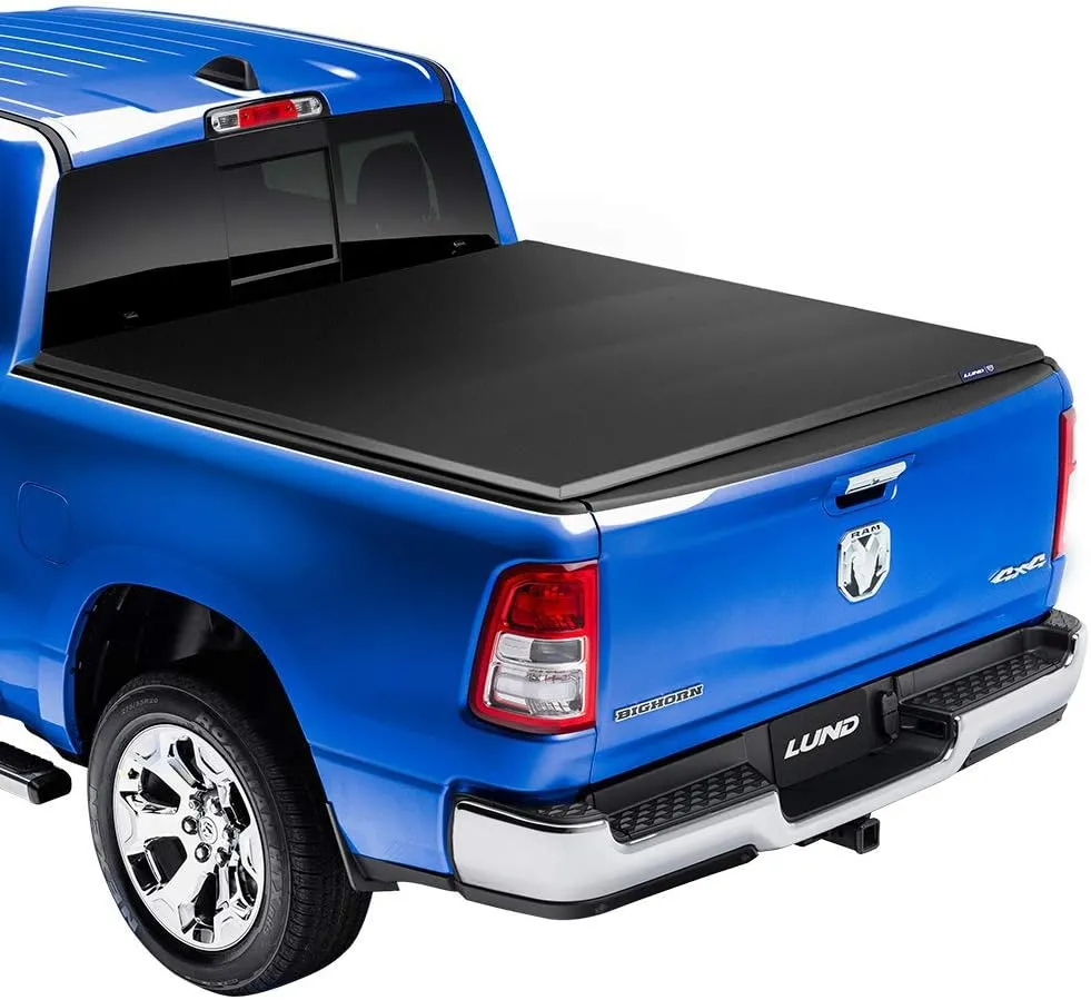 Lund Genesis Elite Tri-Fold Soft Folding Truck Bed Tonneau Cover | 958173 | Fits 2015 - 2020 Ford F-150 6' 7" Bed (78.9")
