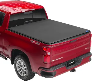 Lund Genesis Elite Tri-Fold Soft Folding Truck Bed Tonneau Cover | 958185 | Fits 2016 - 2022 Toyota Tacoma 6' 2" Bed (73.7")
