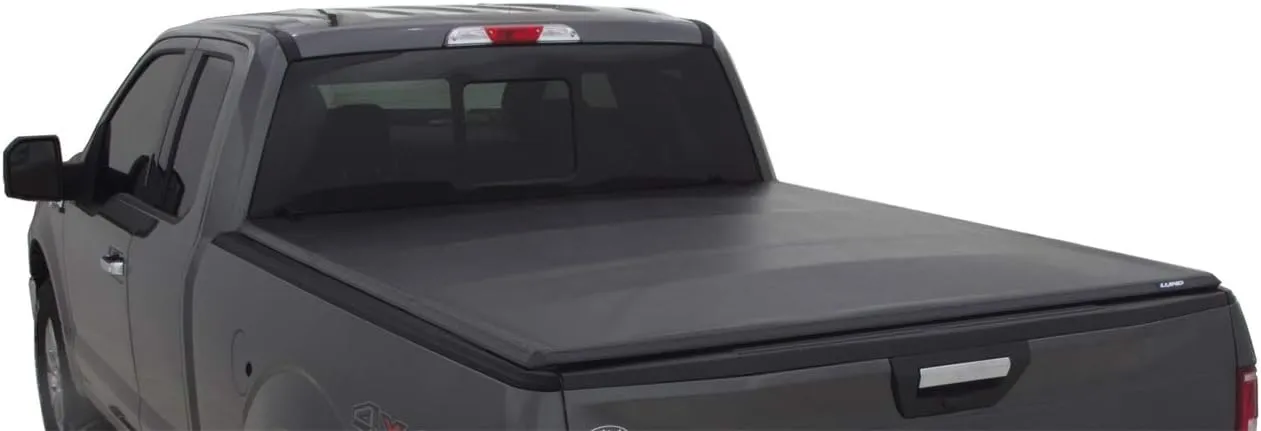 Lund Genesis Tri-Fold Soft Folding Truck Bed Tonneau Cover | 95072 | Fits 2009 - 2014 Ford F-150 5' 7" Bed (67")