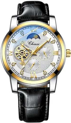 Luxury Men Automatic Winding Mechanical Watch Tourbillon Skeleton Waterproof Mens Watches Business Wristwatch Male Clock