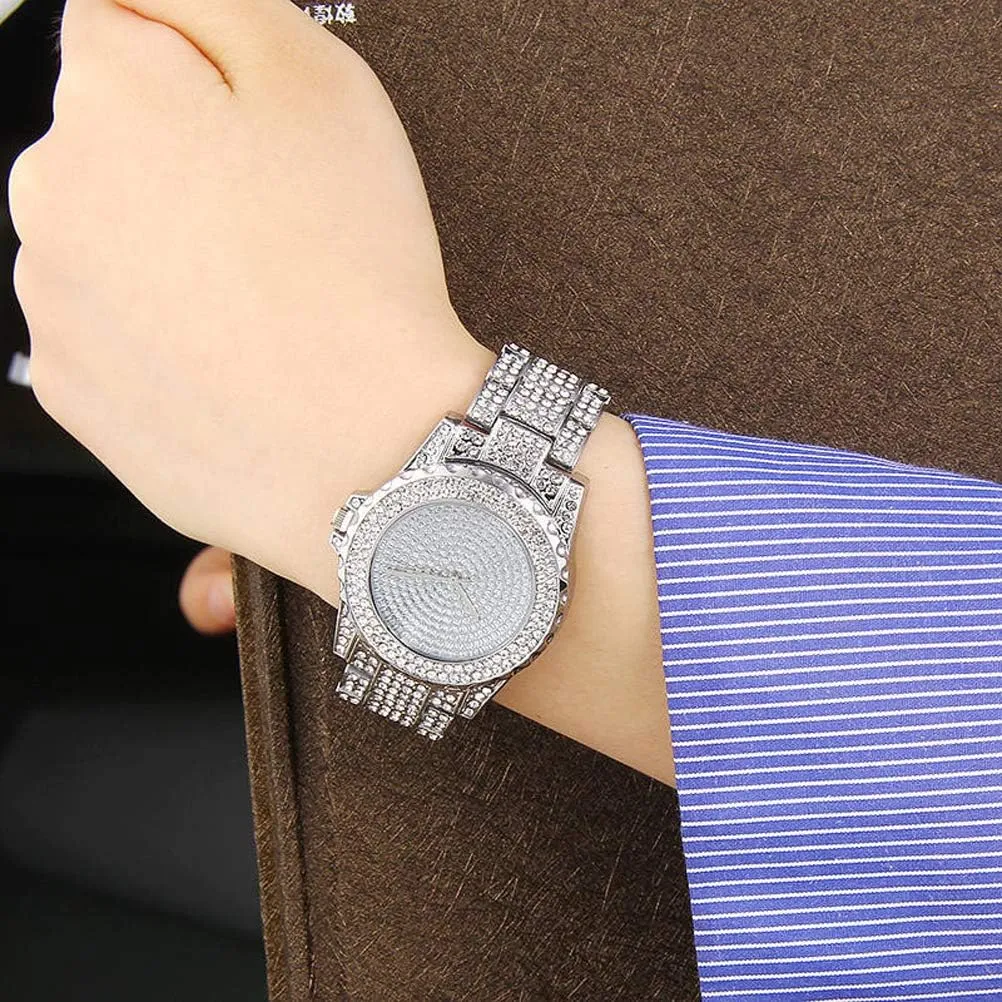 Luxury Women Watch Bling Bling Fashion Jewelry Crystal Diamond Rhinestone Ladies Watches Steel Band Round Dial Analog Clock Classic Quartz Female Charm Bracelet Dress Wristwatches