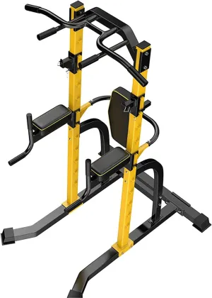 MaGiLL Home Gym Tower Body Building Pull Up Bars Power Tower Workout Dip Station Pull Up Tower Multi-Function Pull Up Dip Stand Chin Up Home Strength Training Equipment