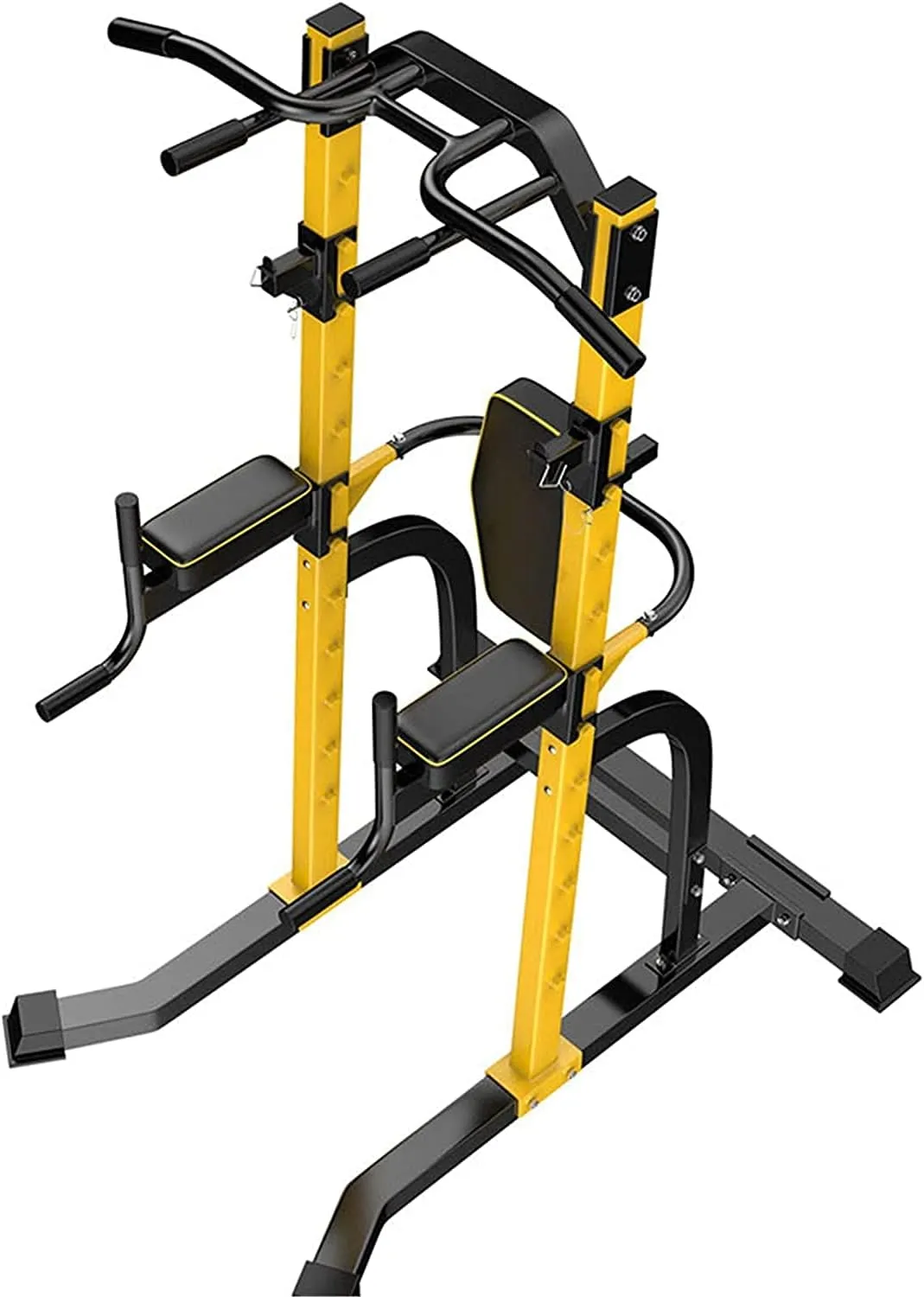 MaGiLL Home Gym Tower Body Building Pull Up Bars Power Tower Workout Dip Station Pull Up Tower Multi-Function Pull Up Dip Stand Chin Up Home Strength Training Equipment