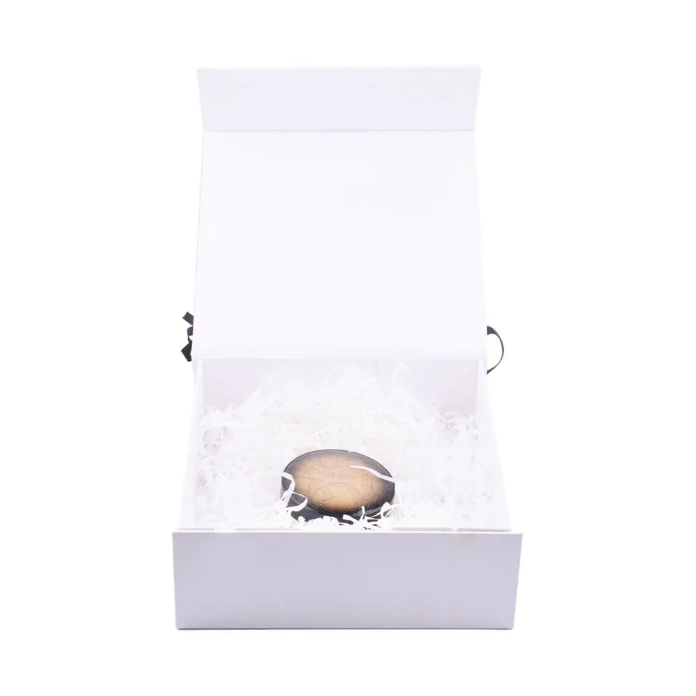 Magnetic Closure Folding Paper Gift Boxes With Ribbon