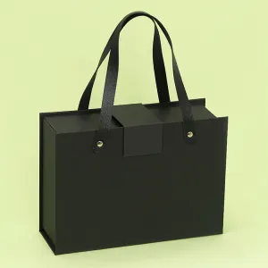 Magnetic Folding Box With Leather Handle