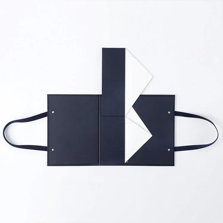 Magnetic Folding Box With Leather Handle