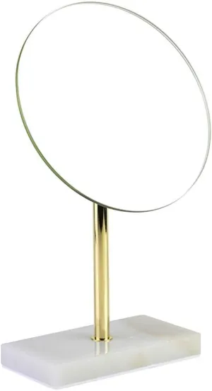 Makeup Mirror, Round Folding Handheld Mirror 1X Magnification Travel Makeup Mirrors Cosmetic Mirror Bathroom Mirrors Lighted Makeup Mirror