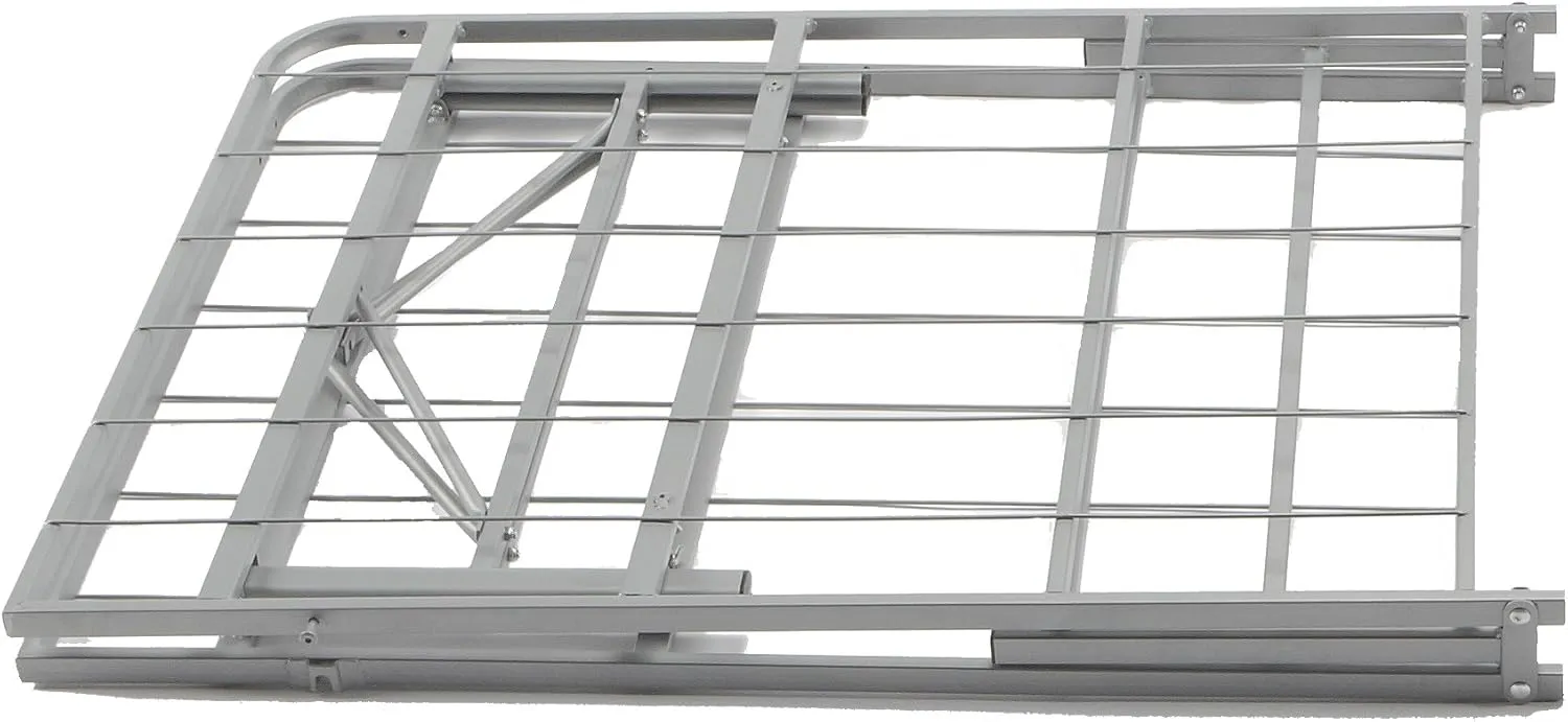 Mantua Premium Platform Bed Base in Silver, Replaces Box Spring and Bed Frame