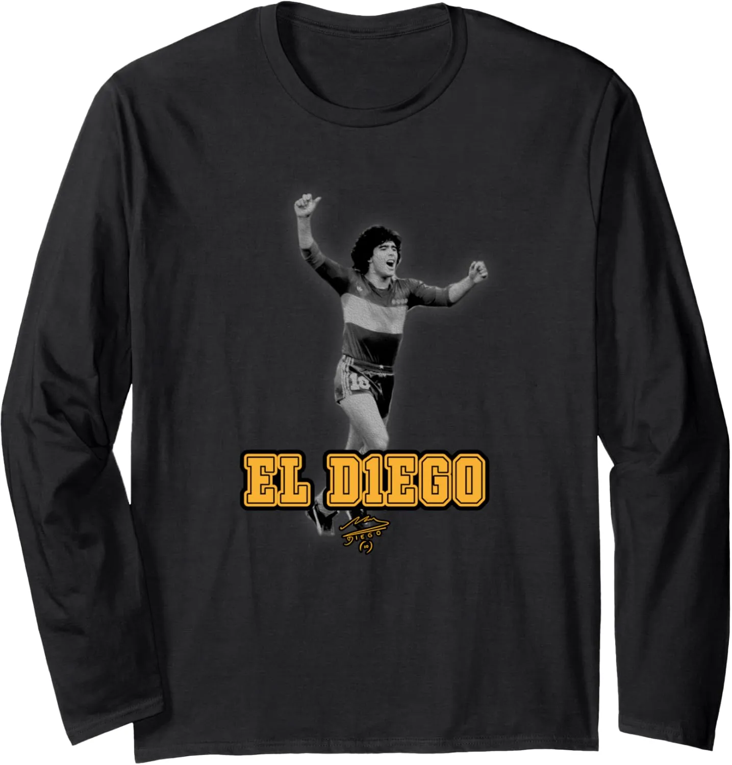 Maradona El Diego Boca Juniors Long Sleeve T-Shirt