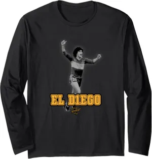 Maradona El Diego Boca Juniors Long Sleeve T-Shirt