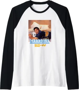 Maradona Forever Boca Juniors Raglan Baseball Tee