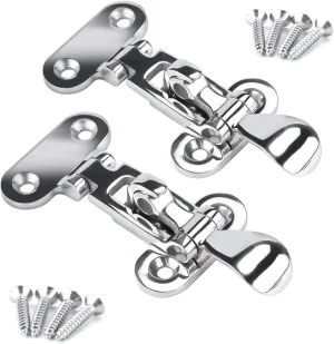 Marine 316 Stainless Steel Anti-Rattle Lockable Hatch,Hold Down Clamp Latch,Marine Hatch Locker (2 PCS)