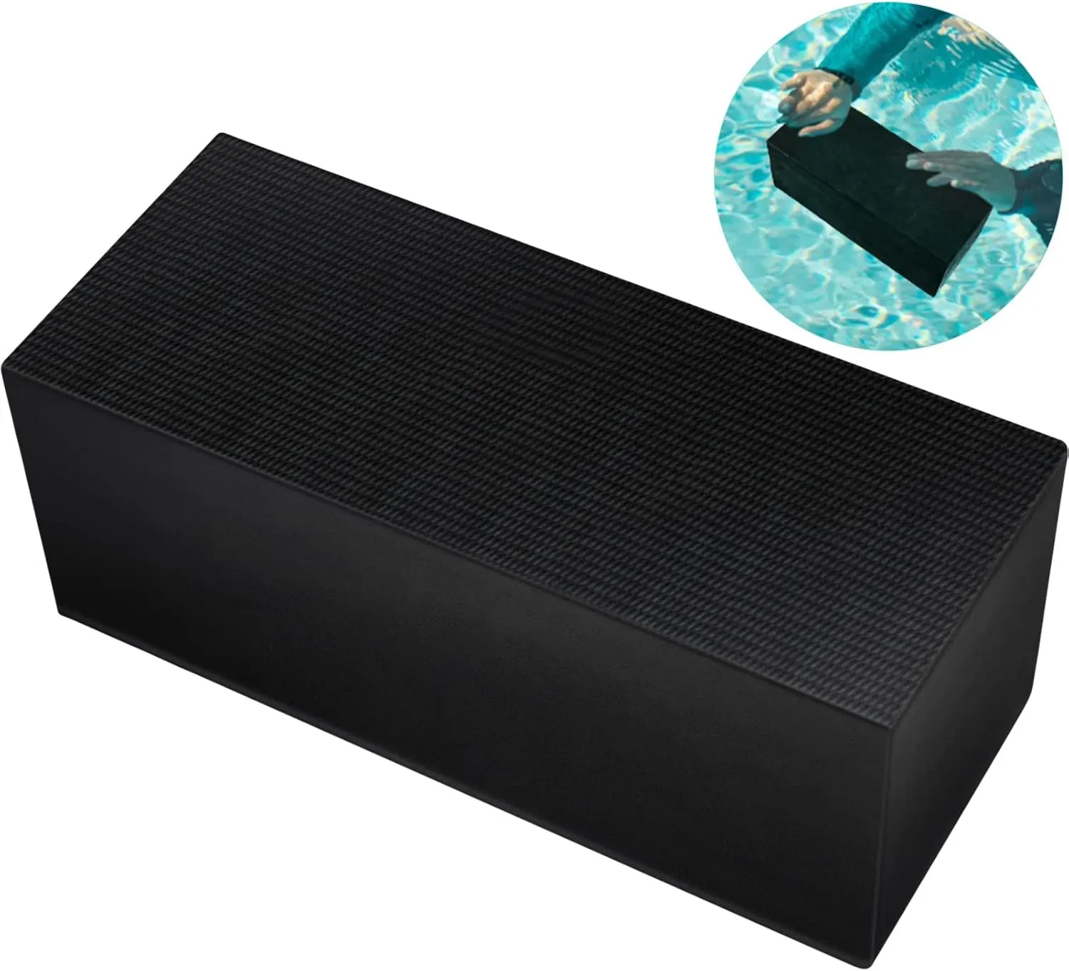 Marsui 10 Lbs Diving Brick Swimming Pool Dive Brick Rubber Diving Brick Safety Water Brick Diving Weight for Strength and Rescue Training Lifesaver Equipment Summer Swimming Pool Safety Accessories