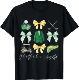 Master Let's Partee Golf Tournament Coquette Bow Women Men T-Shirt