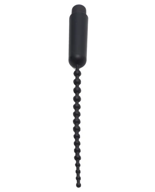 Master Series Dark Rod Vibrating Beaded Silicone Sound
