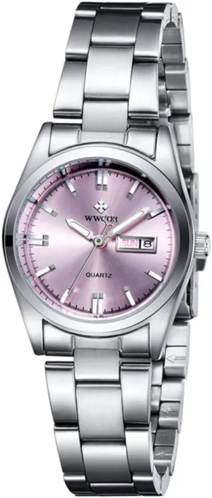 MASTOPWomen Watch Stainless Steel Luminous Business Analog Quartz Waterproof Date Classic Wrist Watch