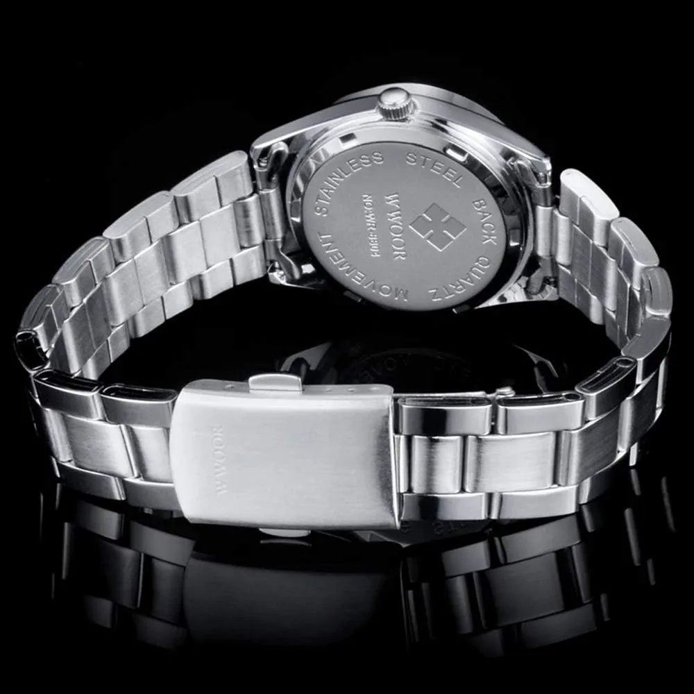 MASTOPWomen Watch Stainless Steel Luminous Business Analog Quartz Waterproof Date Classic Wrist Watch