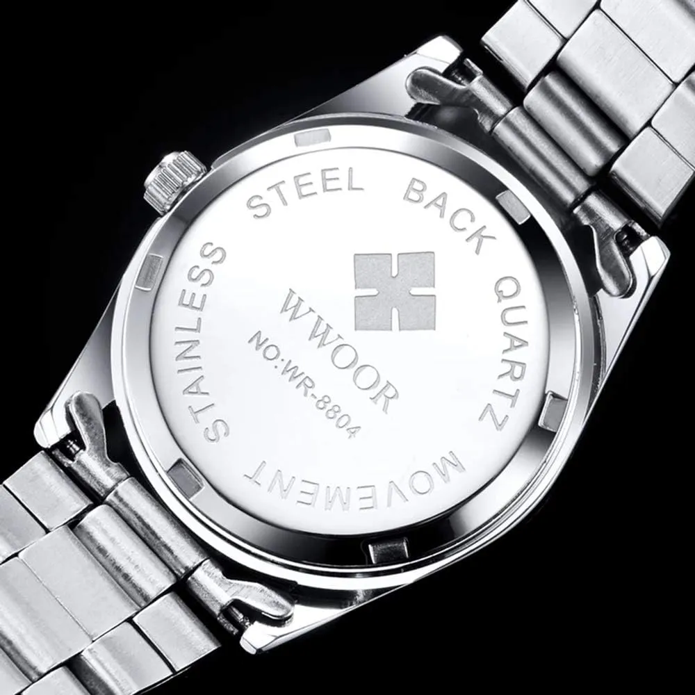 MASTOPWomen Watch Stainless Steel Luminous Business Analog Quartz Waterproof Date Classic Wrist Watch