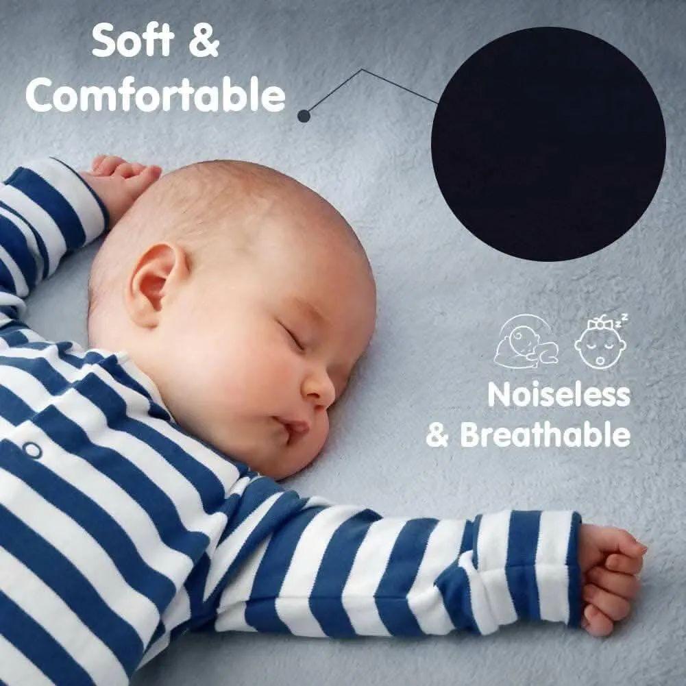 Mattress Protector Dark Blue Waterproof Cover for King Size Bed (72 x 72 inch)