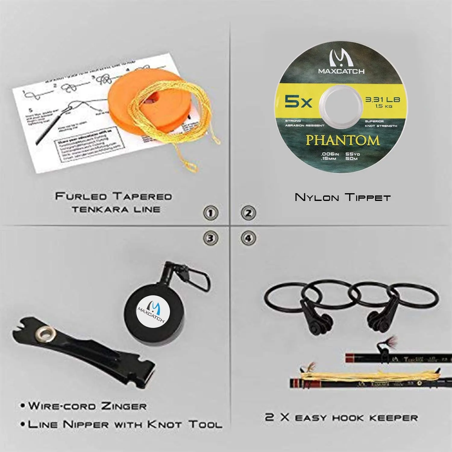 Maxcatch Tenkara Fishing Rod and Combo 9/10/11/12/13ft/Triple Zoom 8'10''/9'9''/10'6'',10'8''/11'10''/12'9''