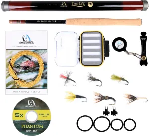 Maxcatch Tenkara Fishing Rod and Combo 9/10/11/12/13ft/Triple Zoom 8'10''/9'9''/10'6'',10'8''/11'10''/12'9''