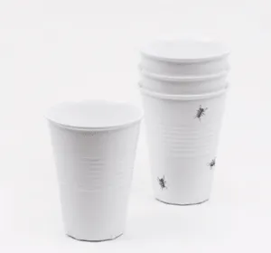 Melamine Cup 4pk 12oz White w/Ants