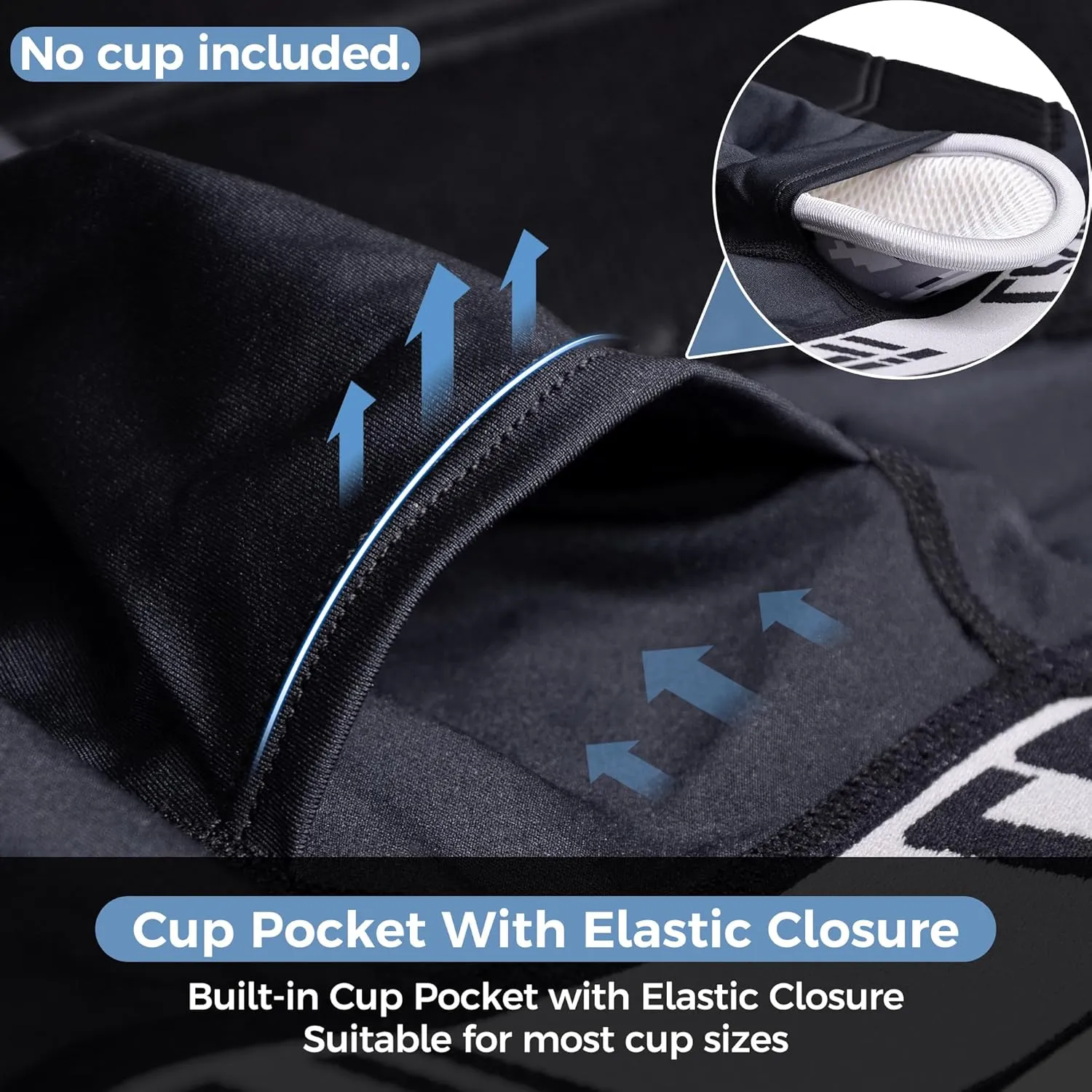 Men Adult Baseball Padded Sliding Shorts w/Cup Pocket Protective Compression Underwear Softball Football Lacrosse