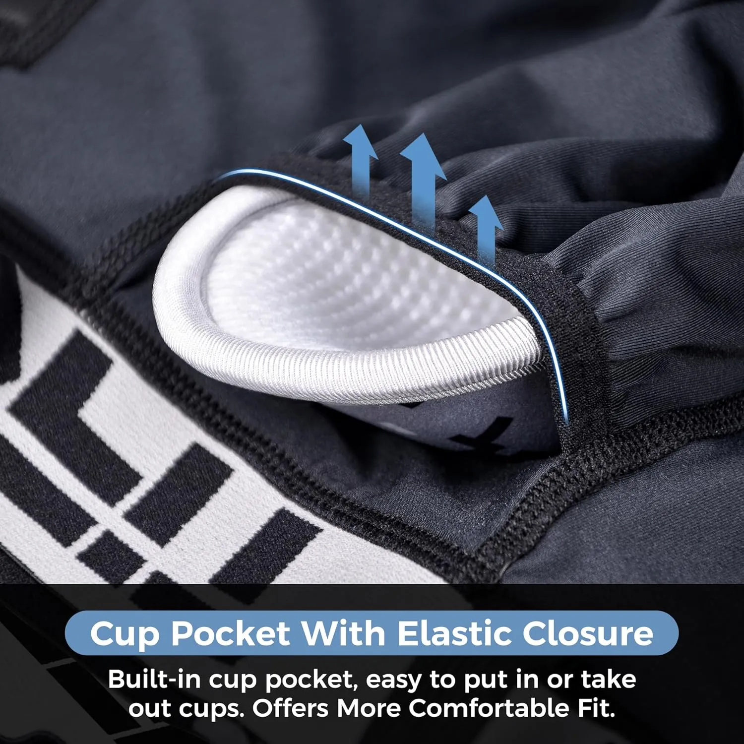 Men Baseball Sliding Underwear w/Cup Athletic Padded Compression Shorts Protector Support Football