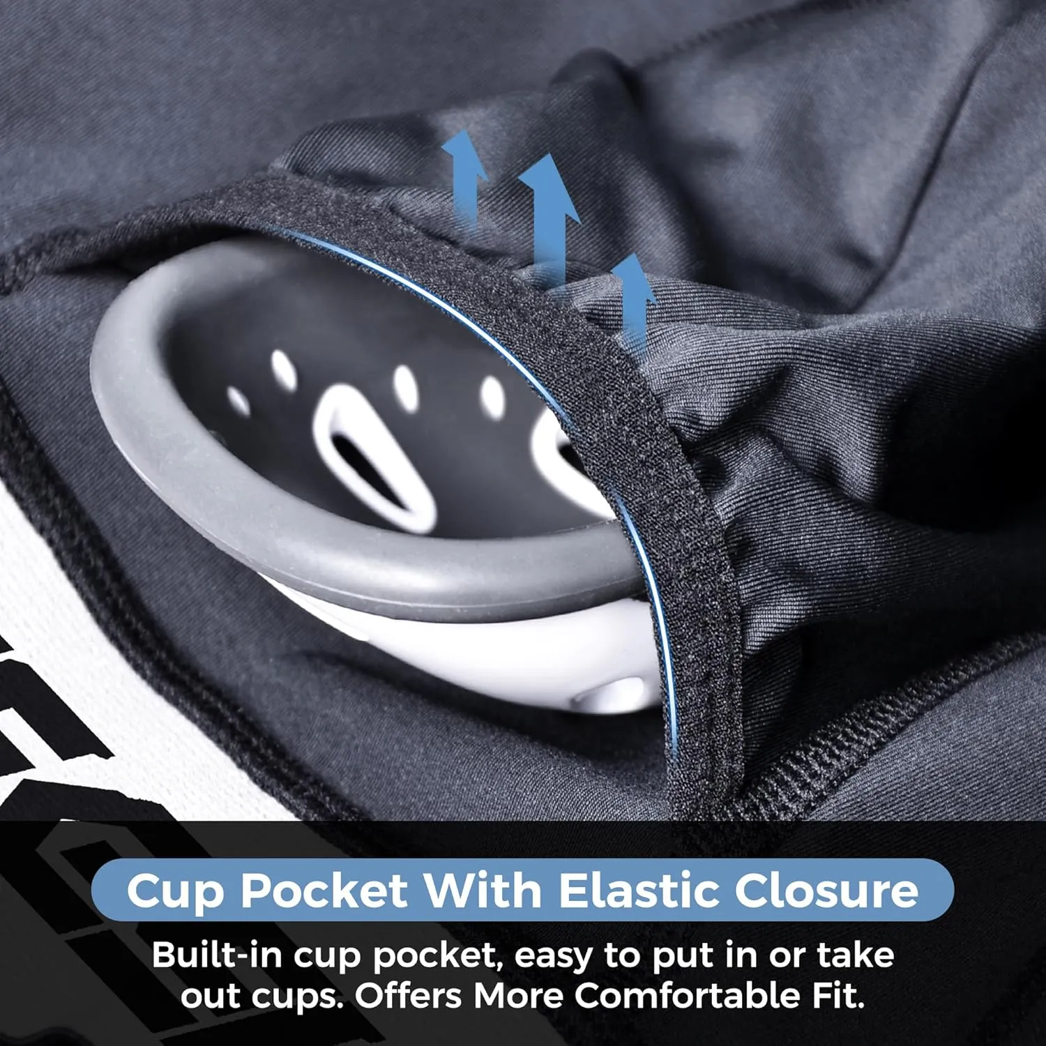Men Baseball Sliding Underwear w/Cup Athletic Padded Compression Shorts Protector Support Football