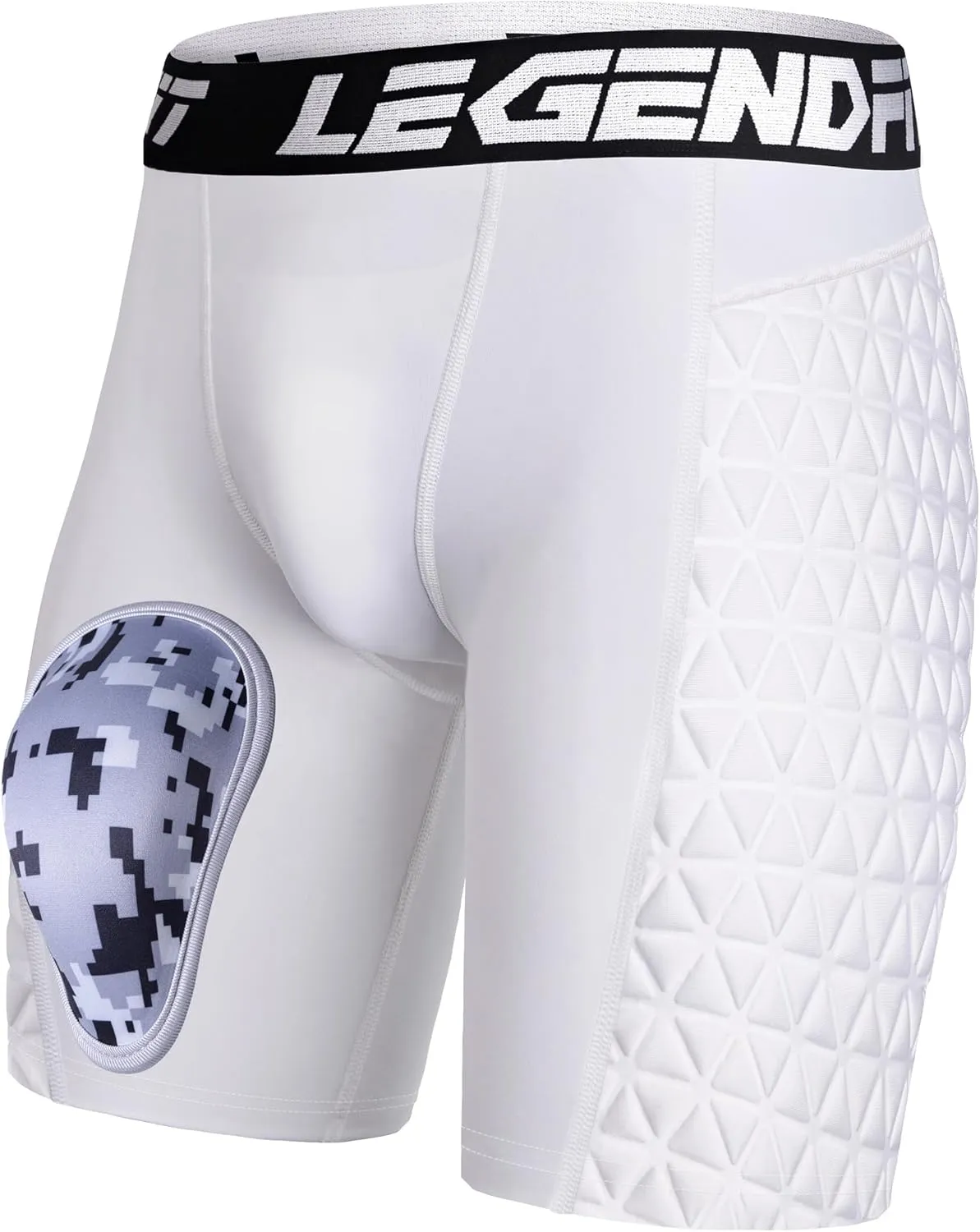 Men Baseball Sliding Underwear w/Cup Athletic Padded Compression Shorts Protector Support Football