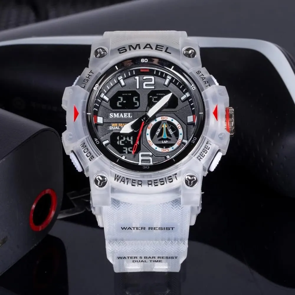 Mens Watch Military Waterproof Sport Watches Army LED Digital Multifunction Wristwatches for Male