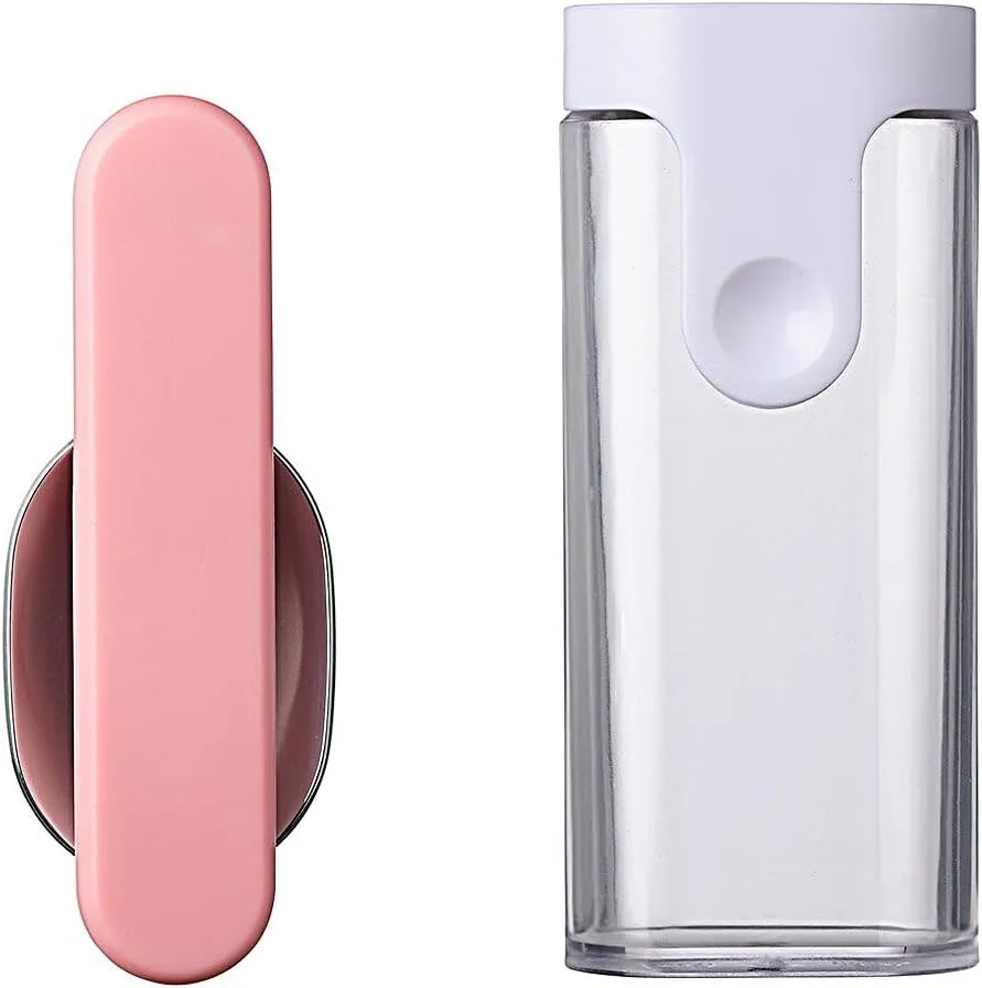 Mepal – Folding Spoon Ellipse – Reusable Spoon To Go – Foldable Spoon For Yoghurt Cup – Cutlery For Travel - Including Storage Case – Stainless Steel - Nordic Pink