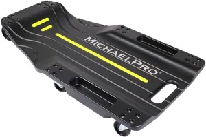MichaelPro 40-Inch Mechanic Creeper – Low Profile Automotive Creeper, 350 Lbs Capacity Rolling Garage Car Creeper, Shop Creeper with Tool Trays | MP016003
