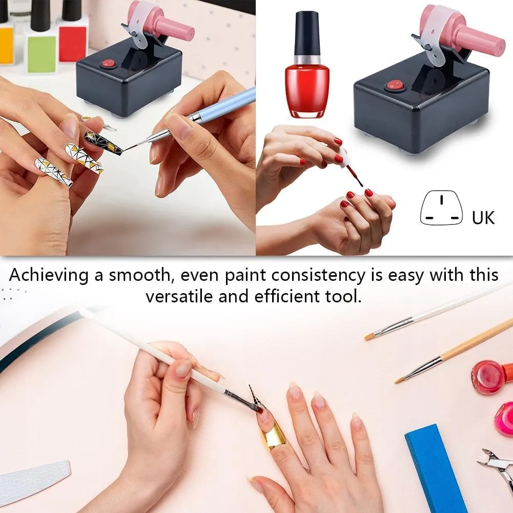 Mini Nail Polish Shaker Machine, Nail Lacquer Shaker, Nail Gel Polish Mixer, Model Paints Shaker Vibrating Screen 3200 Shakes