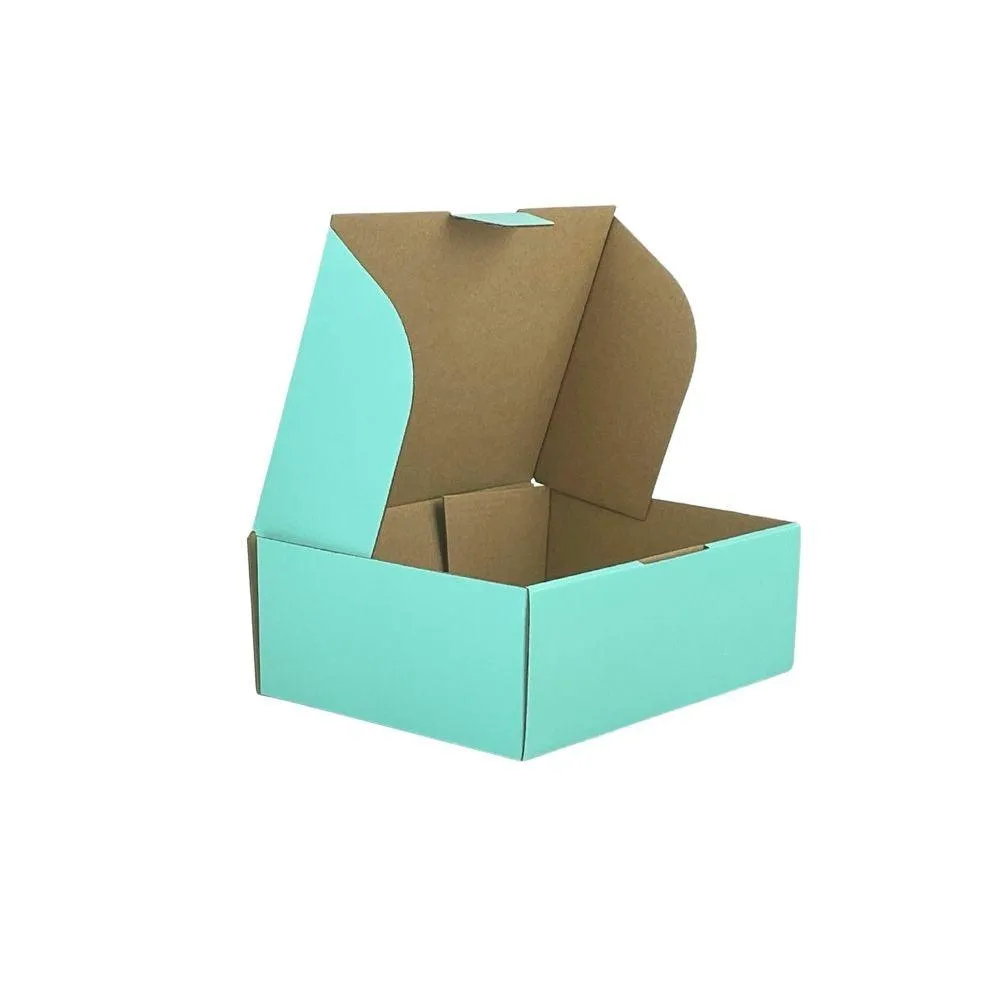 Mint Blue Mailing Box Diecut eCommerce Mailer