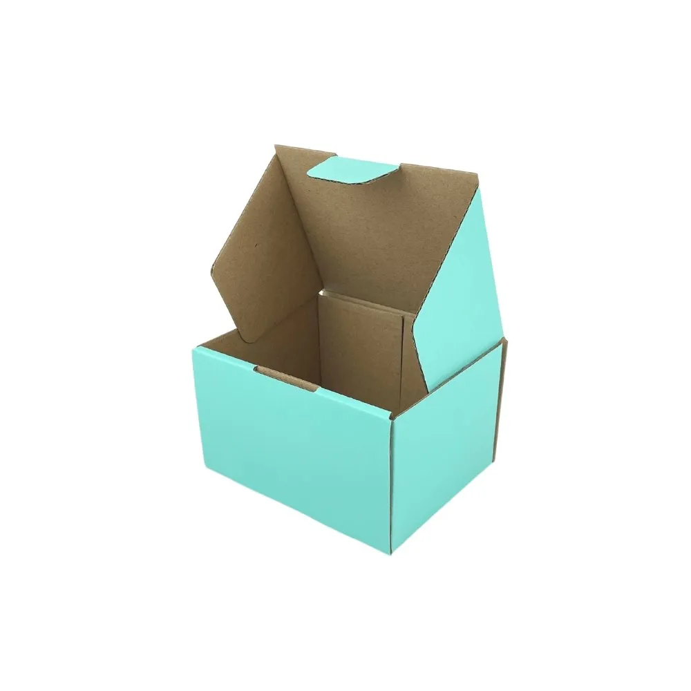Mint Blue Mailing Box Diecut eCommerce Mailer