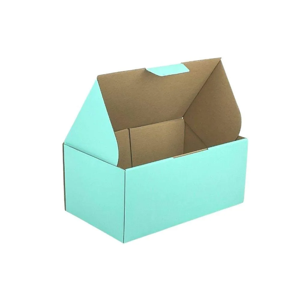 Mint Blue Mailing Box Diecut eCommerce Mailer